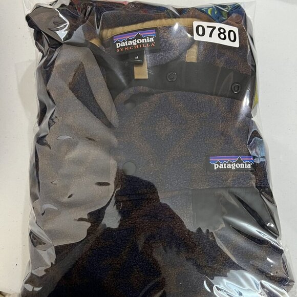 Patagonia Synchilla Mens M Aztec Snap Fleece Pullover Oversized Southwest Jacket - Picture 16 of 16